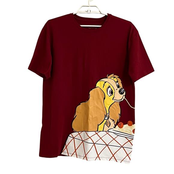 Disney Tops - Disney Lady Spaghetti Tshirt Lady and the Tramp